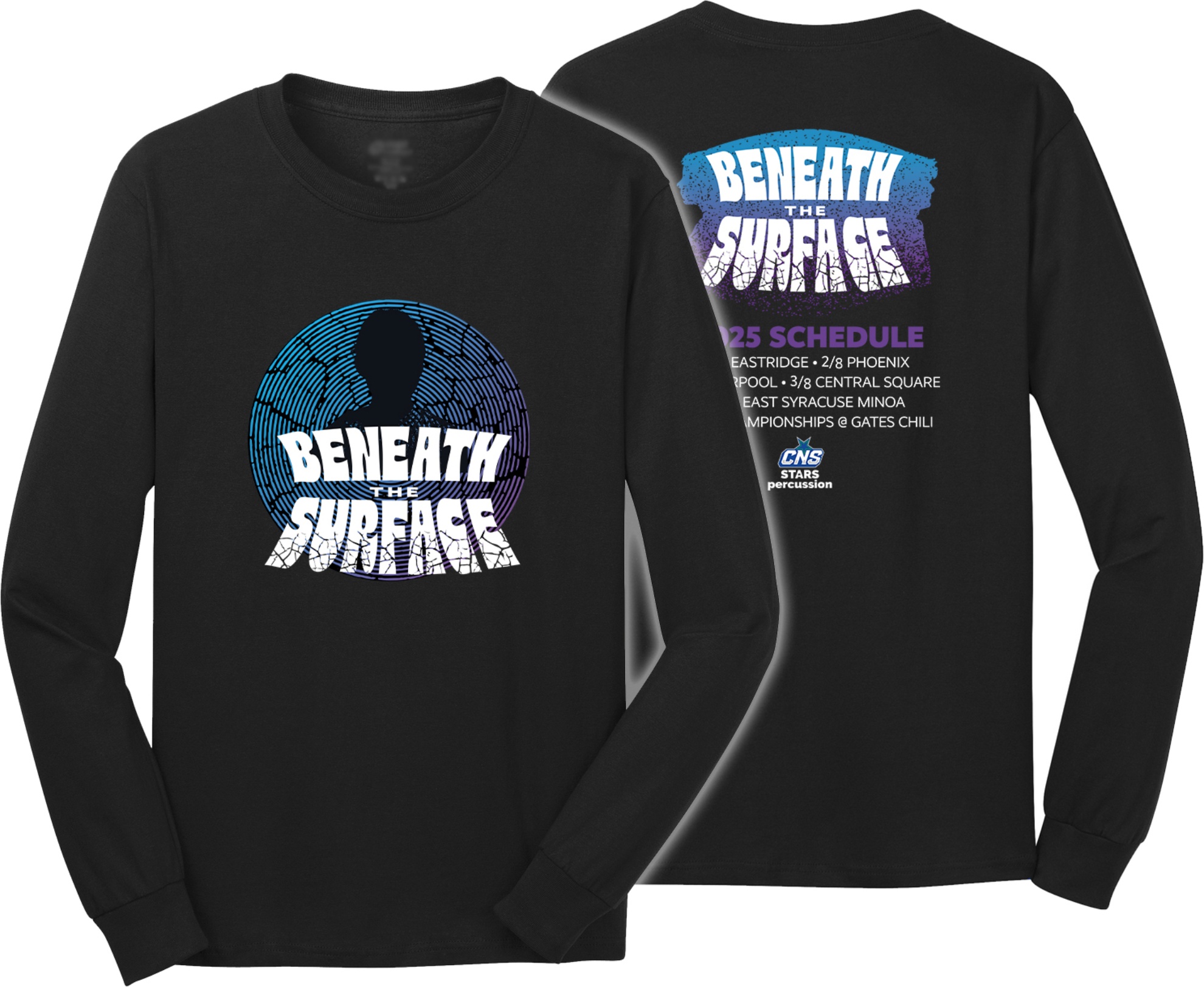 CNS Marching Band Store - black long sleeve shirt kids adults sizes