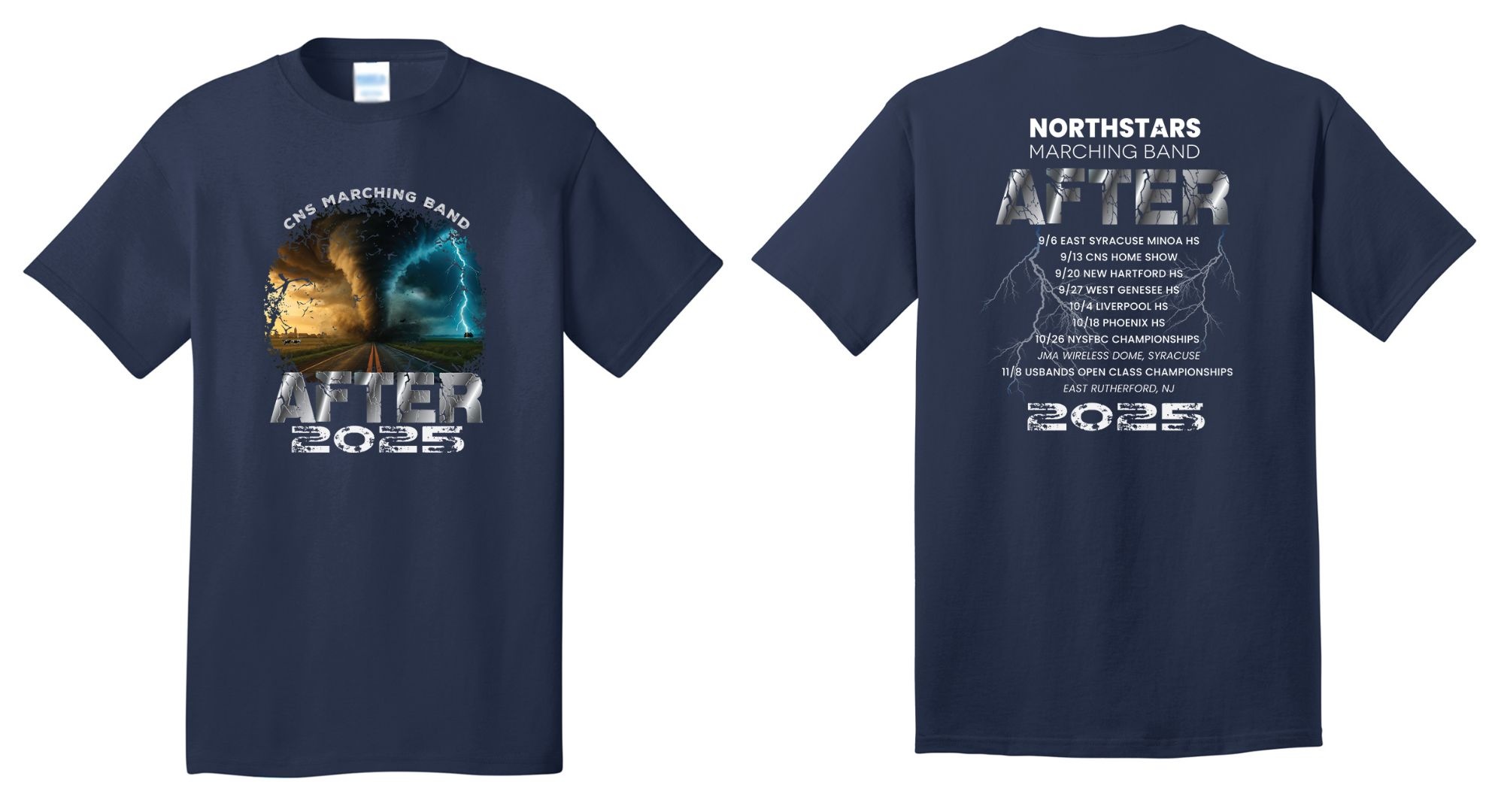 CNS Marching Band Store - navy softstyle tee kids adults sizes