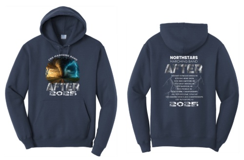 CNS Marching Band Store - navy hoodie kids adults sizes