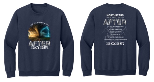 CNS Marching Band Store - navy crewneck sweatshirt kids adults sizes
