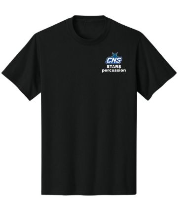 CNS Marching Band Store - stars percussion black softstyle tee