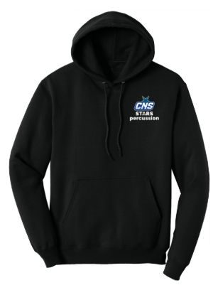 CNS Marching Band Store - stars percussion black hoodie